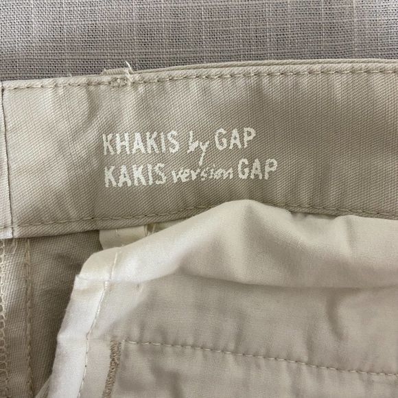 GAP‎ Cream Khaki Boyfriend Roll Up Shorts - Picture 7 of 9